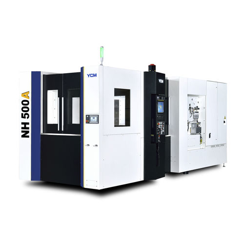 CNC-Bearbeitungszentrum / 3-Achs - NH500A - YCM (Yeong Chin) - horizontal / Doppelsäulen / mit Rotationstisch