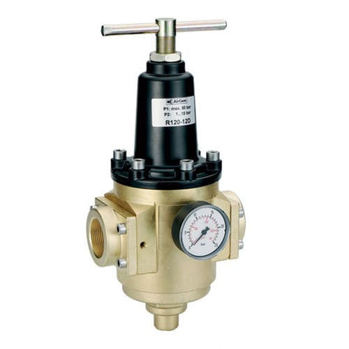 Druckluftregler - R120 series - AirCom Pneumatic - Membran / einstufig / Hochdruck