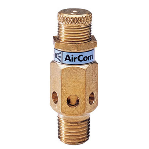 Gegendruckregler für Druckluft - 59-02A series - AirCom Pneumatic - für Gas / Kolben / Messing
