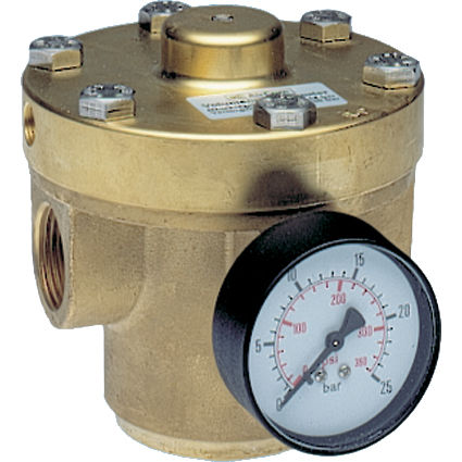 Druckluftregler - R120-J series - AirCom Pneumatic - für Wasser / für neutrale Gase / Membran