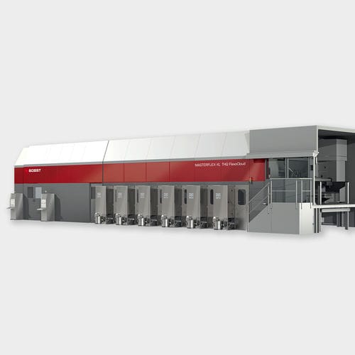 Inline-Flexodruckmaschine - MASTERFLEX-XL THQ - BOBST - 6-Farben / für Kartons / für Verpackung
