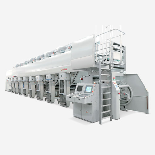 Druckmaschine per Rotogravur - MW 60 - BOBST - für Etiketten / Farb / modular