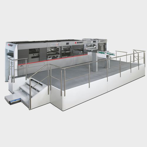 Schneidemaschine mit Ausstecher - EXPERTCUT 106 series - BOBST - für Kunststoffe / für Papier / für Platten