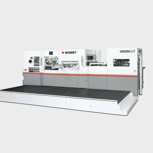 Schneidemaschine mit Ausstecher - VISIONCUT 106 LE - BOBST - für Kunststoffe / für Papier / für Platten