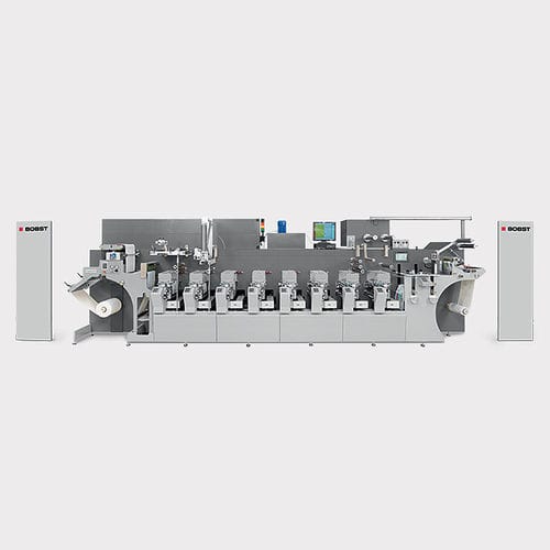 Inline-Flexodruckmaschine - MX - BOBST - 8-Farben / für Etiketten / großformatig
