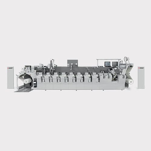 Inline-Flexodruckmaschine - M3 - BOBST - 8-Farben / für Papier / für Kunststoff-Folien