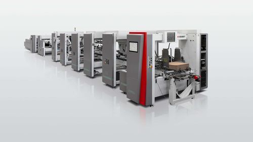 Faltmaschine für Karton - EXPERTFOLD series - BOBST - für Papier / automatisch / für die Blechzufuhr