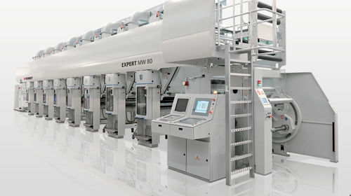 Druckmaschine per Rotogravur - MW 60 - BOBST - für Etiketten / Farb / Inline