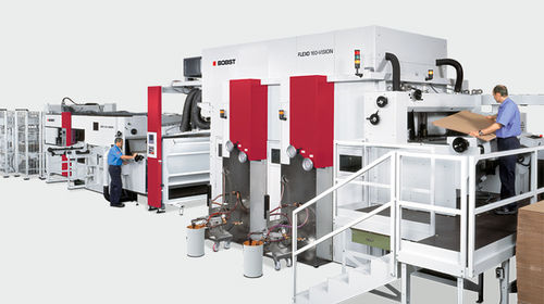 Stack-Flexodruckmaschine - FLEXO 160-VISION - BOBST - 8-Farben / 6-Farben / für Papier