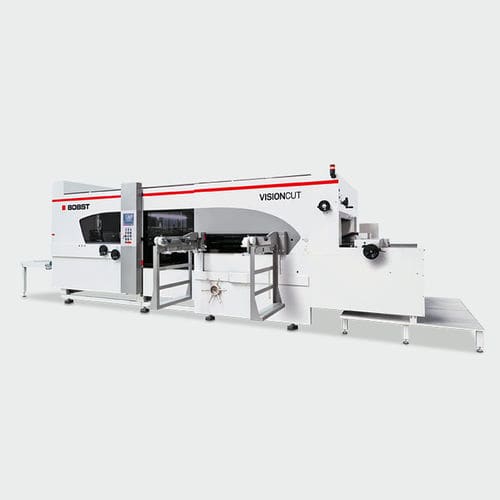Schneidemaschine mit Ausstecher - VISIONCUT 1.6 series - BOBST - für Karton / für Papier / CNC