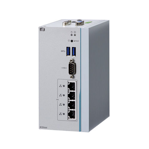Embedded-Computer - ICO320-83C - AXIOMTEK - für DIN-Schiene / Intel® Celeron® / RJ45
