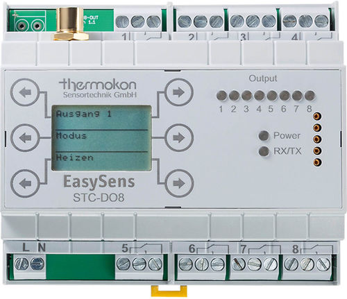 Empfänger für Aktuatoren - STC-DO8 - Thermokon Sensortechnik - Funkgerät / Datenübertragung / für DIN-Schiene