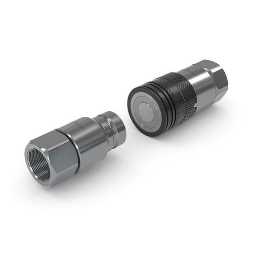 Flat-Face-Kupplung - TRC1-TRN1-S6 - WEH GmbH Verbindungstechnik - hydraulisch / Gewinde / Schnell