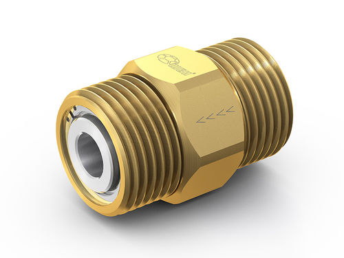 Kugelrückschlagventil - WEH® TVR2 - WEH GmbH Verbindungstechnik - für Gas / Gewinde / Messing