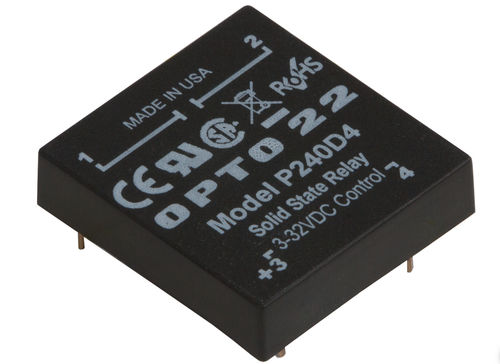 Statisches Relais / DC - P240D4 - Opto 22 - AC / Niederprofil / für Leiterplatten