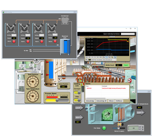 Programmiersoftware - PACDISPLAYPRO - Opto 22 - Steuerung / Datenbank / HMI