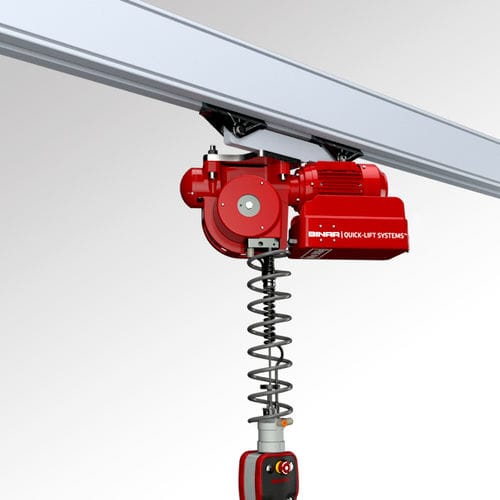 Manipulator mit Schienenaufhängung - Quick-Lift Rail 200i - Binar Handling AB - pneumatisch / servogesteuert / mechanisch