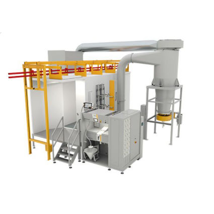 Pulverbeschichtungskabine für Einzelteile - MagicCompact® EquiFlow - Gema Switzerland - Zyklon / Schnellfarbwechsel / automatisch