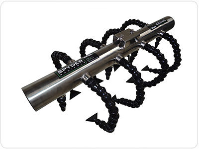 Mehrweg-Verteilerblock - Spyder x 8 - Paxton Products - Kunststoff / für Abblas- und Trocknungsverfahren / Düsen