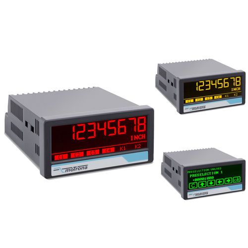 Positionsanzeiger - IX355 touchMATRIX® SSI - motrona - 7 Segmente / LCD / mit Touchscreen