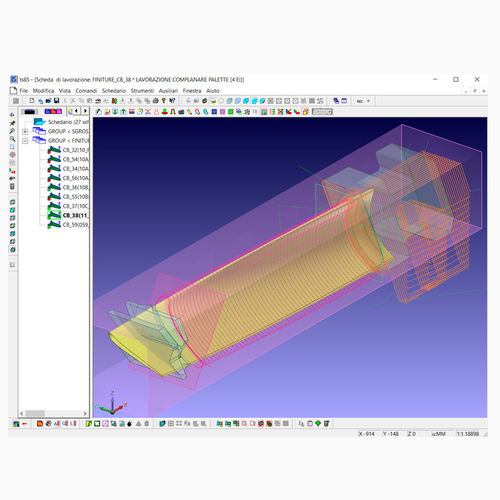 Programmiersoftware - TS85 - CB Ferrari - Datenbank / CAM / für Bearbeitungszentrum