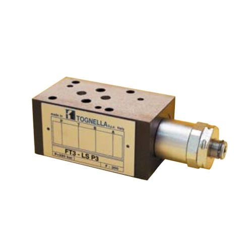 Durchsatzkontrollventil - FT3-LS-P3 - F.lli TOGNELLA - mit Cetop-Flanschanschluss / Modular / 3-Wege