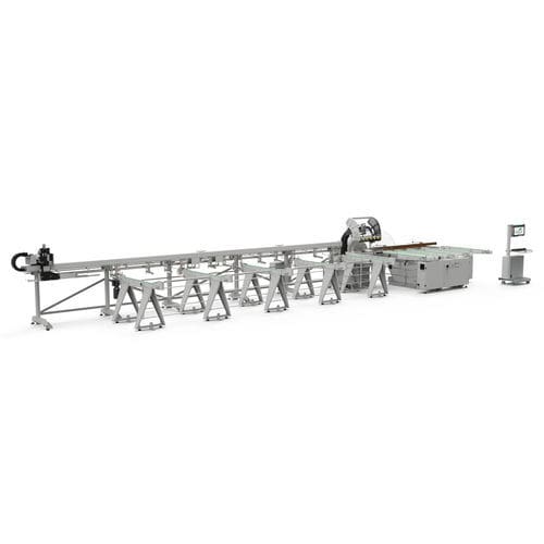 Rundmesser-Schneidanlage - LT 500 - Fom Industrie Aluminium Working Machinery - für Aluminium / für PVC / Profil