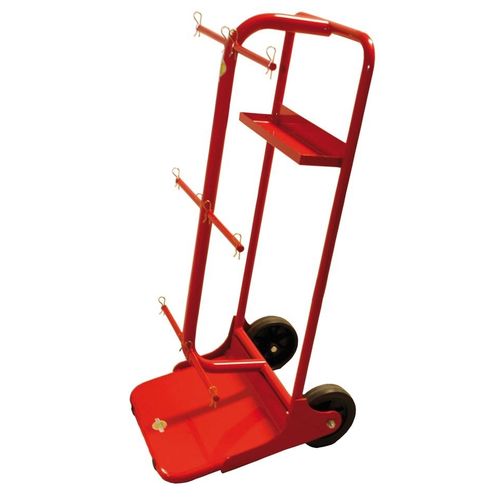 Wagen für Materialumschlag - CAR-6B - MECCANICA NICOLETTI - Stahl / für Fässer / mit Rollenhaltern