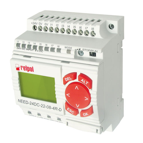 Programmierbares Relay / DIN-Schiene - NEED 22-8-4R-D series - RELPOL - 8 E / Relaisausgang / 4 A