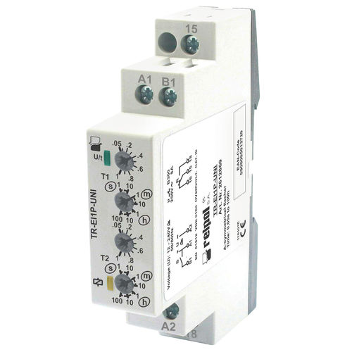 Multifunktions-Timer - TR-EI1P-UNI - RELPOL - Hutschienen / Direkteinbau / asymmetrisch
