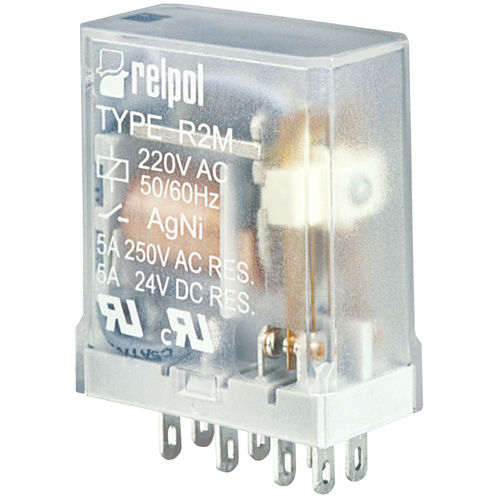 Elektromechanisches Relais / 6 V DC - R2M series - RELPOL - 24 VDC / 12 VDC / 48 VDC