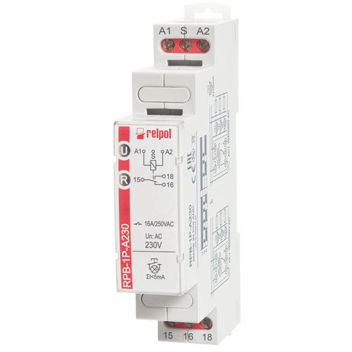 Elektromechanisches Relais / 24 VDC - RPB-1P series - RELPOL - AC / für DIN-Schiene / bistabil