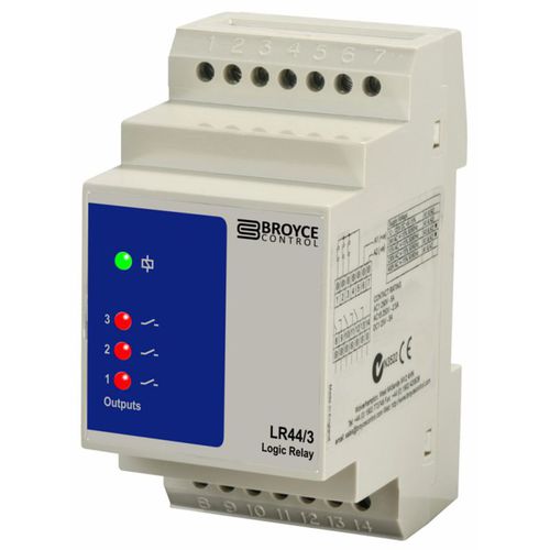 3NO-Überwachungsrelais - LR44/3 - Broyce Control - AC/DC / für DIN-Schiene