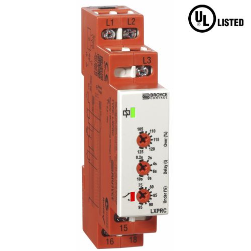 Überspannungsschutzrelais - LXPRC - Broyce Control - Unterspannung / Phasenfolge / 1NO/NF