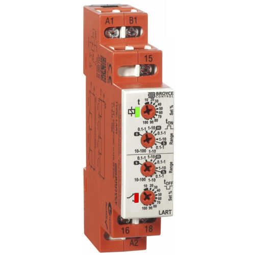 Asymmetrisches Zeitrelais - LART - Broyce Control - für DIN-Schiene / DPDT