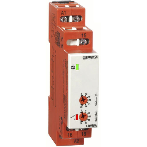 Unterspannungs-Überwachungsrelais - LBVR/A - Broyce Control - DC / für DIN-Schiene / einstellbar