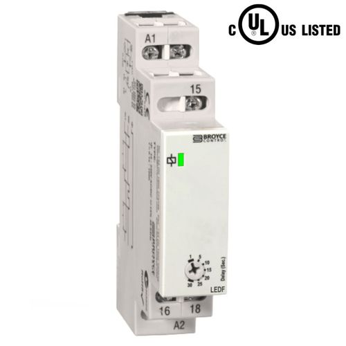 Unzeitig-Zeitrelais - LEDF - Broyce Control - für DIN-Schiene / SPDT