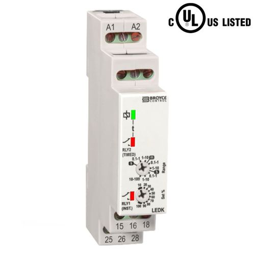 Zeitrelais mit Einschaltverzögerung - LEDK - Broyce Control - für DIN-Schiene / SPDT