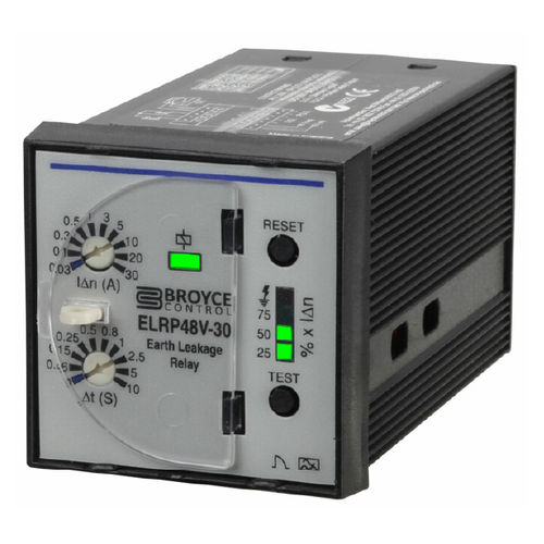 Fehlerstrom-Kontrollrelais - ELRP48V-30 - Broyce Control - 1NO/NF / dreiphasig / DC