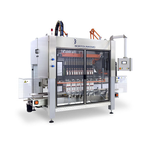 Vertikaler Kartonpacker - IAM Series - Bortolin Kemo - automatisch / für Flaschen / Multifunktion