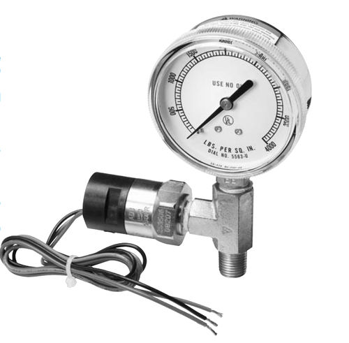 Manometer mit Zifferblatt-Anzeige - 4285-9B - Rego Europe - Gewinde / Rohrfeder / mit Schaltkontakt
