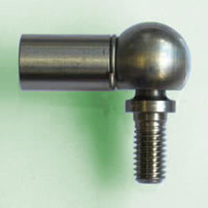 Gewinkeltet Kugelgelenk - F05-XMB-D8     - Industrial Gas Springs - Edelstahl