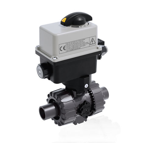 Kugelventil - VKDDV/CE - FIP - Formatura Iniezione Polimeri - elektrisch betätigt / Absperr / für Wasser