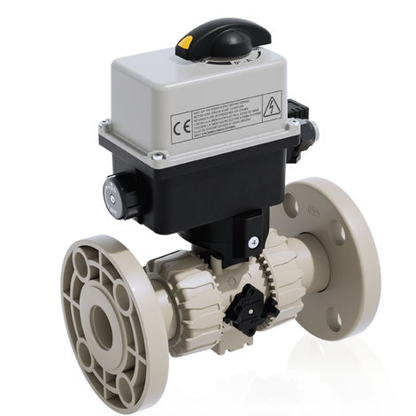 Kugelventil - VKDOAM/CE - FIP - Formatura Iniezione Polimeri - elektrisch betrieben / Absperr / für Wasser