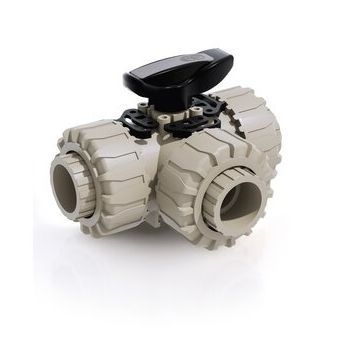Kugelventil - LKDIM - DUAL BLOCK® - FIP - Formatura Iniezione Polimeri - manuell / Misch / für Wasser