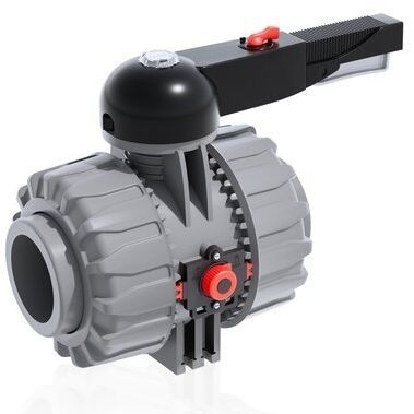 Kugelventil - VKDNC - DUAL BLOCK® - FIP - Formatura Iniezione Polimeri - Hebel / Steuerung / für Wasser