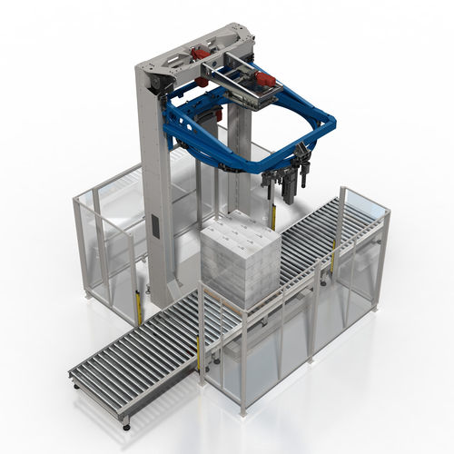 Stretchwickler mit Drehring - PF 80 - CLEVERTECH - mit Drehteller / vertikal / automatisch