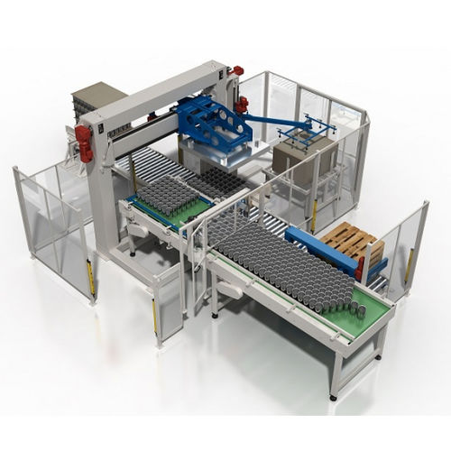 Bodenlade-Palettierer - AP FC 30 HERCULES - CLEVERTECH - für Dosen / automatisch / Magnetköpfen