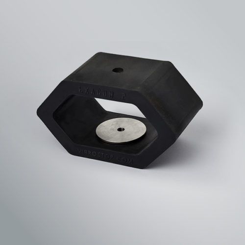 Rechteckige elastische Lagerung - EXAGON X series - Vibrostop - Gummi / für schwere Lasten