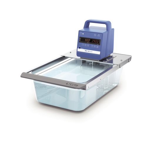 Thermostatbad mit Digitalanzeige - ICC basic eco 18 - IKA - transparent / kompakt / für Heizzwecke